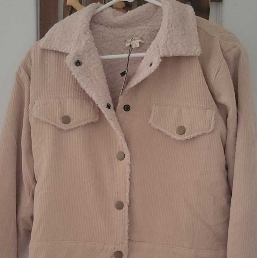BNWT pink corduroy coat - Picture 1 of 4